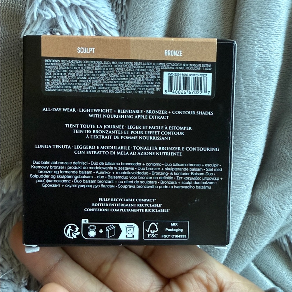 KVD Good Apple Bronze Sculpt Balm Duo FAIR 100 - Picture 2 of 4